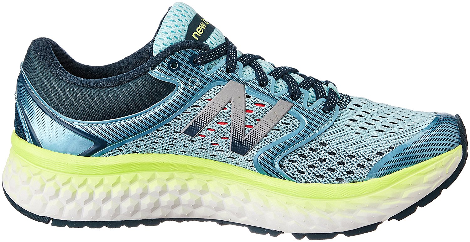 NEW Balance W1080V7 Donna Imbottito In Schiuma Scarpe Da Corsa Blu/Lime D Larghezza NEW Balance W1080V7 Donna Imbottito In Schiuma Scarpe Da Corsa Blu/Lime D Larghezza
